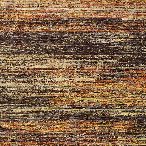 2' X 8' Gold And Slate Abstract Runner Rug